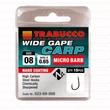 Kép 1/2 - Trabucco Wide Gape Carp mikro szakállas horog 15 db