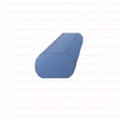 Kép 2/2 - Trabucco Ovális PVC botvédő cső 180*5*8 cm