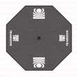 Kép 3/4 - Trabucco Competition umbrella grey 250 PU, napernyő