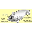 Kép 2/2 - Rapture Pro HF Vibe Crank S SO 60mm 14g wobbler