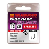 Trabucco Wide Gape Silver szakáll nélküli horog 15 db