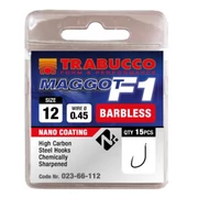 Trabucco F1 Maggot szakáll nélküli horog 15 db