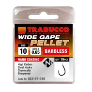 Trabucco Wide Gape Pellet szakáll nélküli horog 15 db
