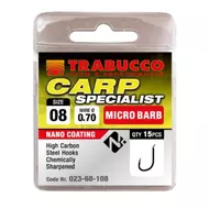 Trabucco Carp Specialist mikro szakállas horog 15 db