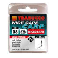 Trabucco Wide Gape Carp mikro szakállas horog 15 db