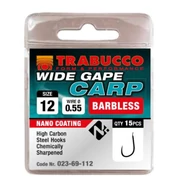 Trabucco Wide Gape Carp szakáll nélküli horog 15 db