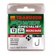 Trabucco Power Specialist mikro szakállas horog 15 db