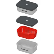 Trabucco Baitsafe Box 0,6l sealed + Strainer, légmentes csalitartó doboz szűrőedénnyel