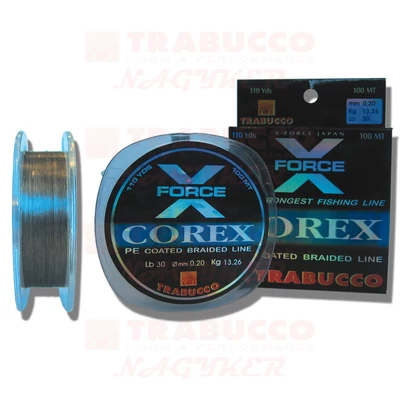 Trabucco X-Force Corex Pe Coated 100m fonott zsinór