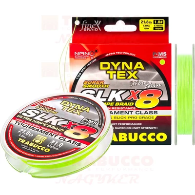 Trabucco Dyna-Tex Slk X8 SS 150m lime zöld fonott zsinór