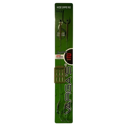 Varga's előkötött horog SR5 Wide gape barbless rig 2db/csg