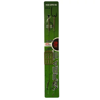 Varga's előkötött horog SR6 Wide gape barbless rig 2db/csg