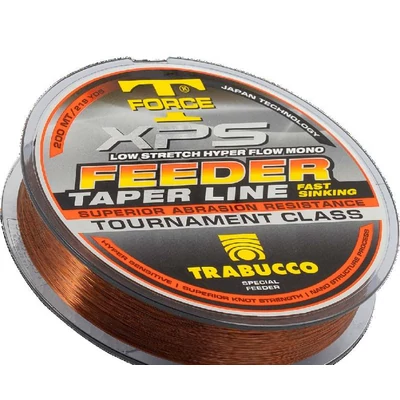 Trabucco TF XPS Feeder Taper Line 200m 0,18-0,28mm, elvékonyodó monofil zsinór
